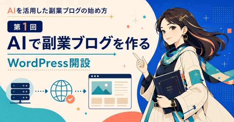 AIで副業ブログを作る第1回 WordPress開設
